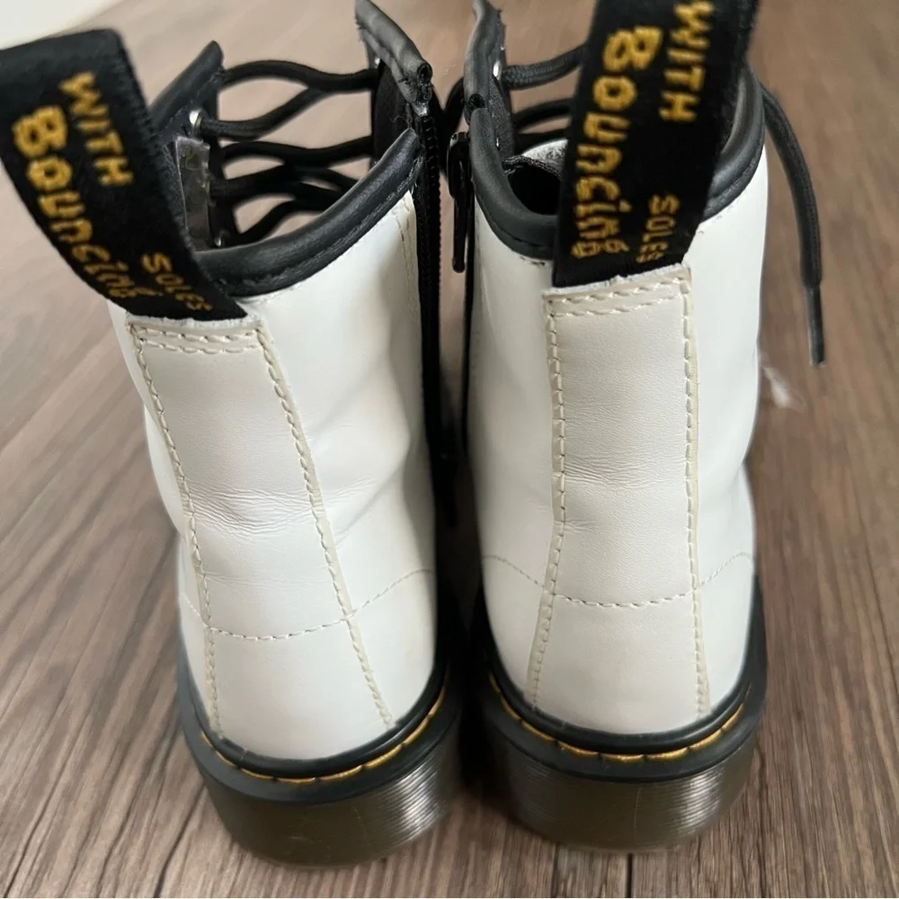 NWOT Dr. Martens 1460 8-Eye Boot - Little Kid / Big Kid - White